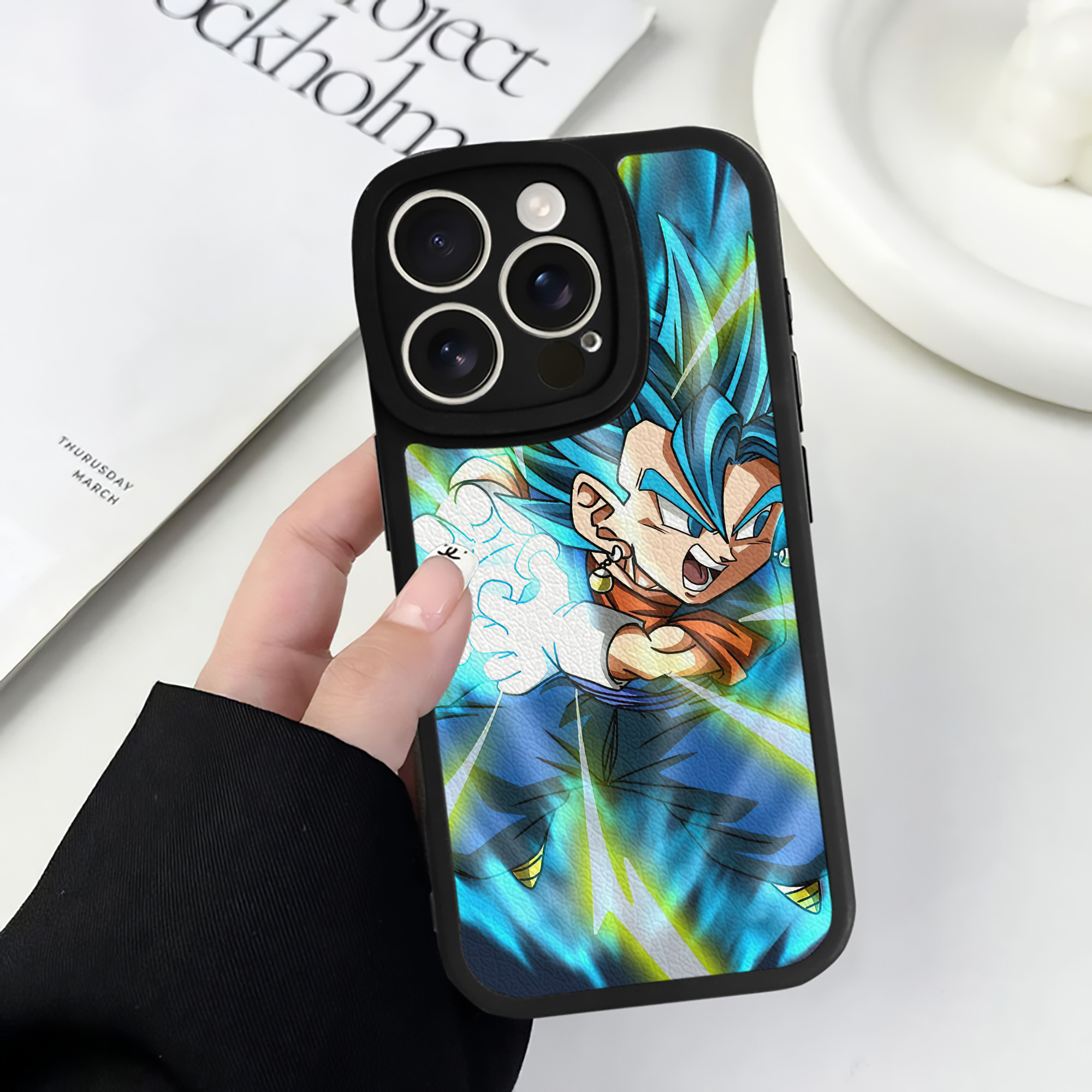 （画像用） ドラゴンボール DRAGON BALL 【iPhone 16シリーズ対応】シリコンスマホケース（レザー調） 材質：シリコン